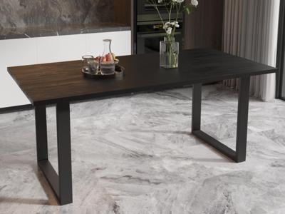 Eettafel NICO 180 cm mangolia zwart Eettafel NICO 180 cm mangolia zwart