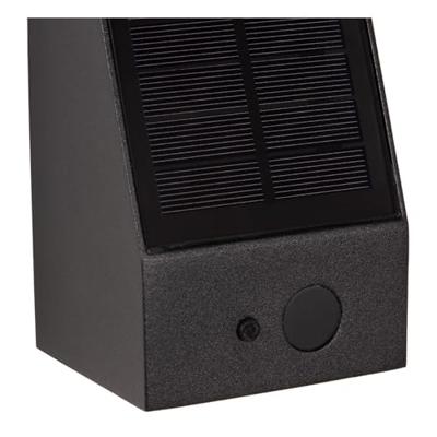Lucide IRWIN - Wandlamp - Zonne-energie - LED Dimb. - 1x2W 3000K - IP54 - Beweging & dag/nacht sensor - Zwart Lucide IRWIN - Wandlamp - Zonne-energie - LED Dimb. - 1x2W 3000K - IP54 - Beweging & dag/nacht sensor - Zwart