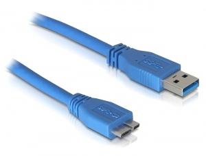 Delock kabel Micro USB: USB 3.0-aansluitkabel, A-stekker naar Micro-B-stekker, 2m