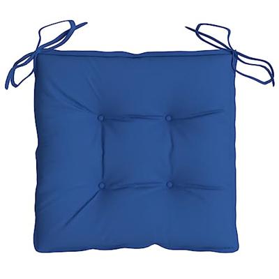 VidaXL Stoelkussens 2 st 40x40x7 cm oxford stof blauw