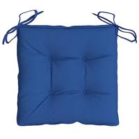 VidaXL Stoelkussens 2 st 40x40x7 cm oxford stof blauw - thumbnail