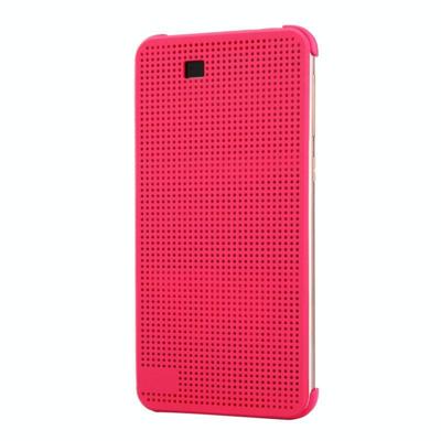 HTC One E9+ horizontaal Gaatjes structuur Kunststof Flip Hoesje met slaap / ontwaak functie (hard roze) HTC One E9+ horizontaal Gaatjes structuur Kunststof Flip Hoesje met slaap / ontwaak functie (hard roze)