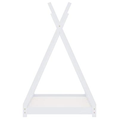 Kinderbedframe massief grenenhout wit 80x160 cm Kinderbedframe massief grenenhout wit 80x160 cm