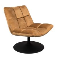Dutchbone Fauteuil 'Bar' Velvet, kleur Goud - thumbnail