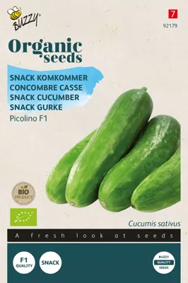Zaden Organic Snackkomkommer Picolino (BIO) Buzzy - Buzzy