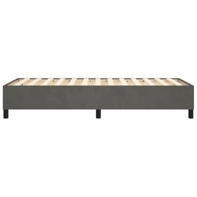 Bedframe zonder matras 100x200 cm fluweel donkergrijs