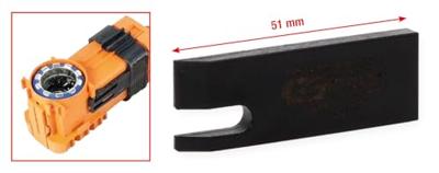 KS Tools 150.1366 Communicatiekabel-ontgrendelingsgereedschap op de batterijmodule van de HV-batterij voor Audi en Porsche - thumbnail