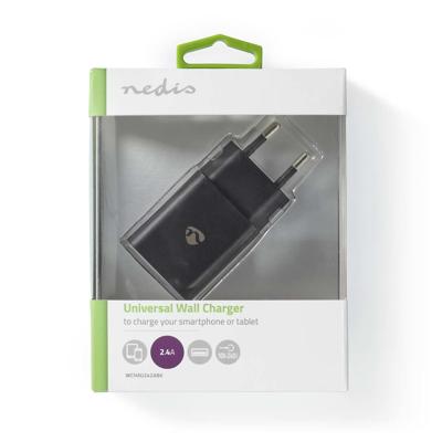 Nedis Wandlader 2,4 A 1 uitgang USB-A zwart