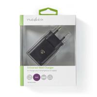 Nedis Wandlader 2,4 A 1 uitgang USB-A zwart - thumbnail