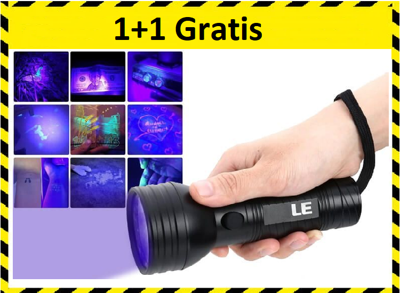 Höfftech Zaklamp UV licht - 1+1 Gratis