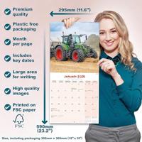Tractors Calendar 2026 Square Wall Calendar - 16 Month - thumbnail