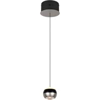 LED Hanglamp - Trio Select Orbit - 1 Lichtpunt van 8 Watt - Dimbaar - Aanpasbare Lichtkleur - Hoogte Aanpasbaar zonder Contragewicht - Mat Nikkel - Metaal - thumbnail
