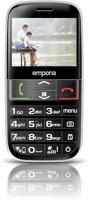 Emporia Euphoria V50 Mobiele Telefoon Met Grote Toetsen (Verlichte Toetsen Seniorentelefoon), Zwart/Zilver - thumbnail