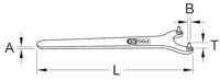 KS Tools 5172375 517.2375 Haaksleutel Sleutelbreedte (metrisch) 18 - 40 mm - thumbnail