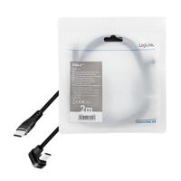 LogiLink CU0191 USB-kabel USB 2.0 USB-C stekker 2.00 m Zwart - thumbnail