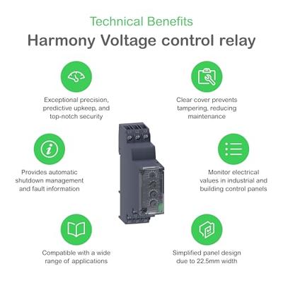 Schneider Electric RM22TR33 Bewakingsrelais 380, 380 - 480, 480 V/DC, V/AC 2x wisselcontact 1 stuk(s)