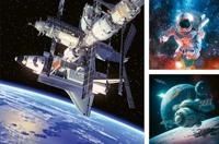 Ravensburger Legpuzzel ruimte, 3x49st. - thumbnail