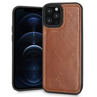 NorthLife - iPhone 12 Pro Max - Leren Backcover hoes - Cognac - thumbnail