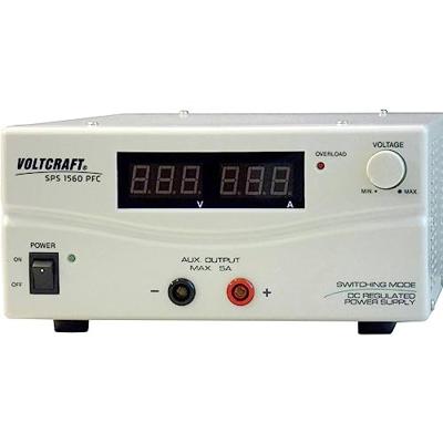 VOLTCRAFT SPS 1560 PFC Labvoeding, regelbaar 1 - 15 6 - 60 A 900 W Remote Aantal uitgangen: 2 x