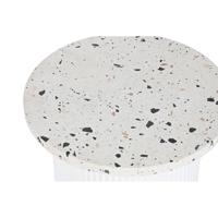 Bijzettafel Home ESPRIT Wit Hout MDF Terrazzo 40 x 40 x 37,5 cm - thumbnail