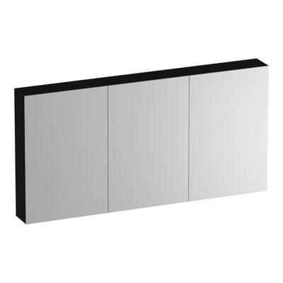 Brauer Impress Spiegelkast 140 cm - zonder Verlichting - Met 3 Dubbelzijdige Spiegeldeuren - Timber Black