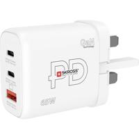 Skross Power Charger 65W PD GaN UK USB-oplader 65 W 1x USB-A, 2x USB-C USB PD Wit Binnen - thumbnail
