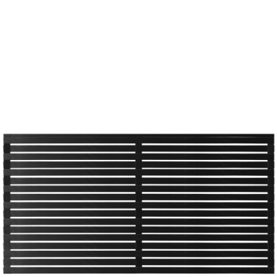 Zwart Houten Tuinscherm Osaka 180 x 93 CM