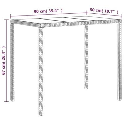 4-delige Loungeset met kussens poly rattan grijs