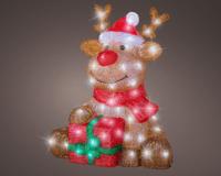 LED rendier l35b39h45 cm bruin/kwt kerstverlichting Lumineo - Lumineo - thumbnail