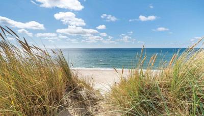 Strand duinen 130x70cm Tuinschilderij Customize-it - Customize it