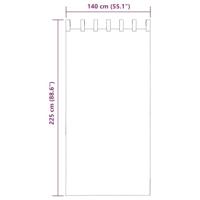 Gordijnen met lussen 2 st 140x225 cm zand - thumbnail