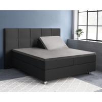 Primaviera Deluxe Splittopper Satijn Hoeslaken Grijs 180 x 220 - thumbnail