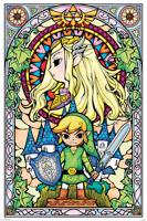 Poster The Legend of Zelda - Stained Glass 61x91,5cm - thumbnail