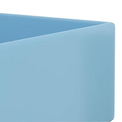 VidaXL Wastafel met overloop keramiek lichtblauw VidaXL Wastafel met overloop keramiek lichtblauw