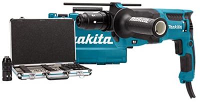 Makita hr2630tx12 combihamer | sds-plus | met verwisselbare boorkop 800w 2.4j + 17-delige boor/beitelset - hr2630tx12 Makita hr2630tx12 combihamer | sds-plus | met verwisselbare boorkop 800w 2.4j + 17-delige boor/beitelset - hr2630tx12