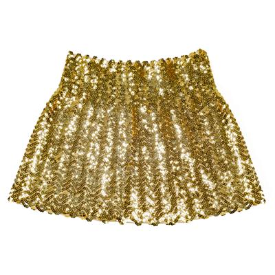 Minirokje Sequins Goud