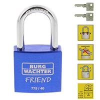 Burg Wächter 39441 Hangslot 40.00 mm Verschillend sluitend Blauw Sleutelslot - thumbnail
