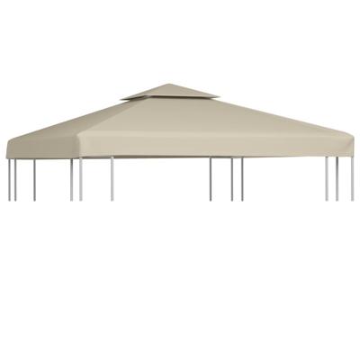 VidaXL Vervangend tentdoek prieel 310 g/m² 3x3 m beige