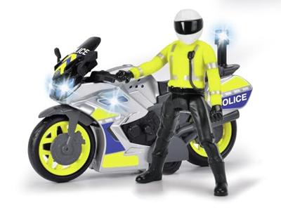 Dickie politiemotor met agent - thumbnail