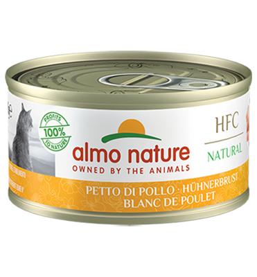 Almo Nature Natural Kattenvoer, Kippenborst, 5022H, 24 X 70 G