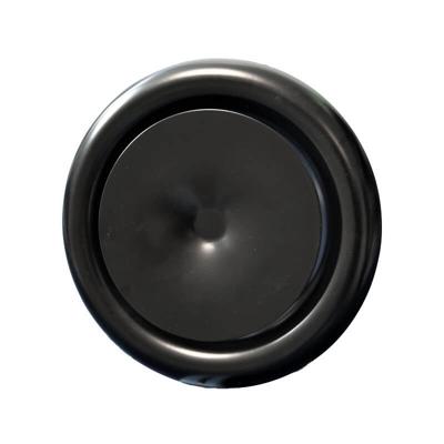 Rooster/ventiel Ø125mm staal - toevoer - met veer - zwart Rooster/ventiel Ø125mm staal - toevoer - met veer - zwart