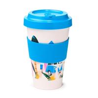 VW T1 Volkswagen Busje Waves Set RPET Duurzame Thermosbeker Reismok 400ml - thumbnail