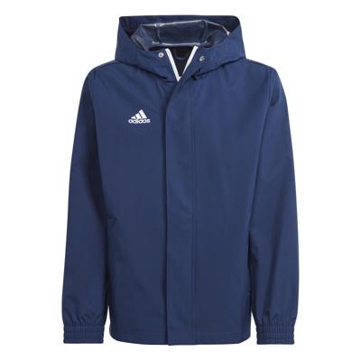 adidas Entrada 22 Allweather Jack Kids Blauw adidas Entrada 22 Allweather Jack Kids Blauw