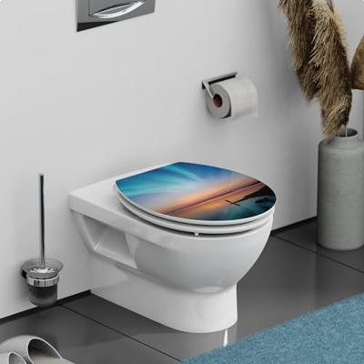 Schutte MDF High Gloss WC-bril POLAR LIGHTS met soft-close
 80548