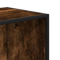 Boekenkast 80,5x35x107,5 cm bewerkt hout gerookt eikenkleurig - thumbnail