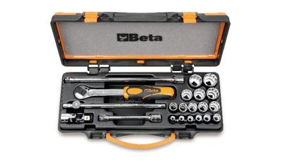 Beta Doppendoos met 16 twaalfkant dopsleutels en 5 toebehoren 910B/C16 - 009100937