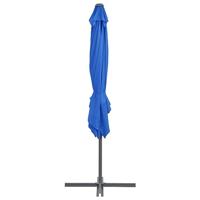 VidaXL Zweefparasol met stalen paal 250x250 cm azuurblauw - thumbnail