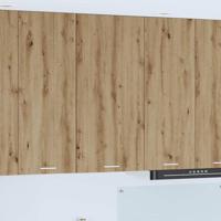 Hangkast Riga Sonoma Eik en Wit 50 x 31 x 100 cm Bewerkt hout - thumbnail