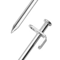 Tentharingen 24 st 8 mm 19,5 cm gegalvaniseerd staal - thumbnail