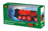 BRIO World - 33592 - Krachtige Red Stack-locomotief - Houten speelgoed - thumbnail